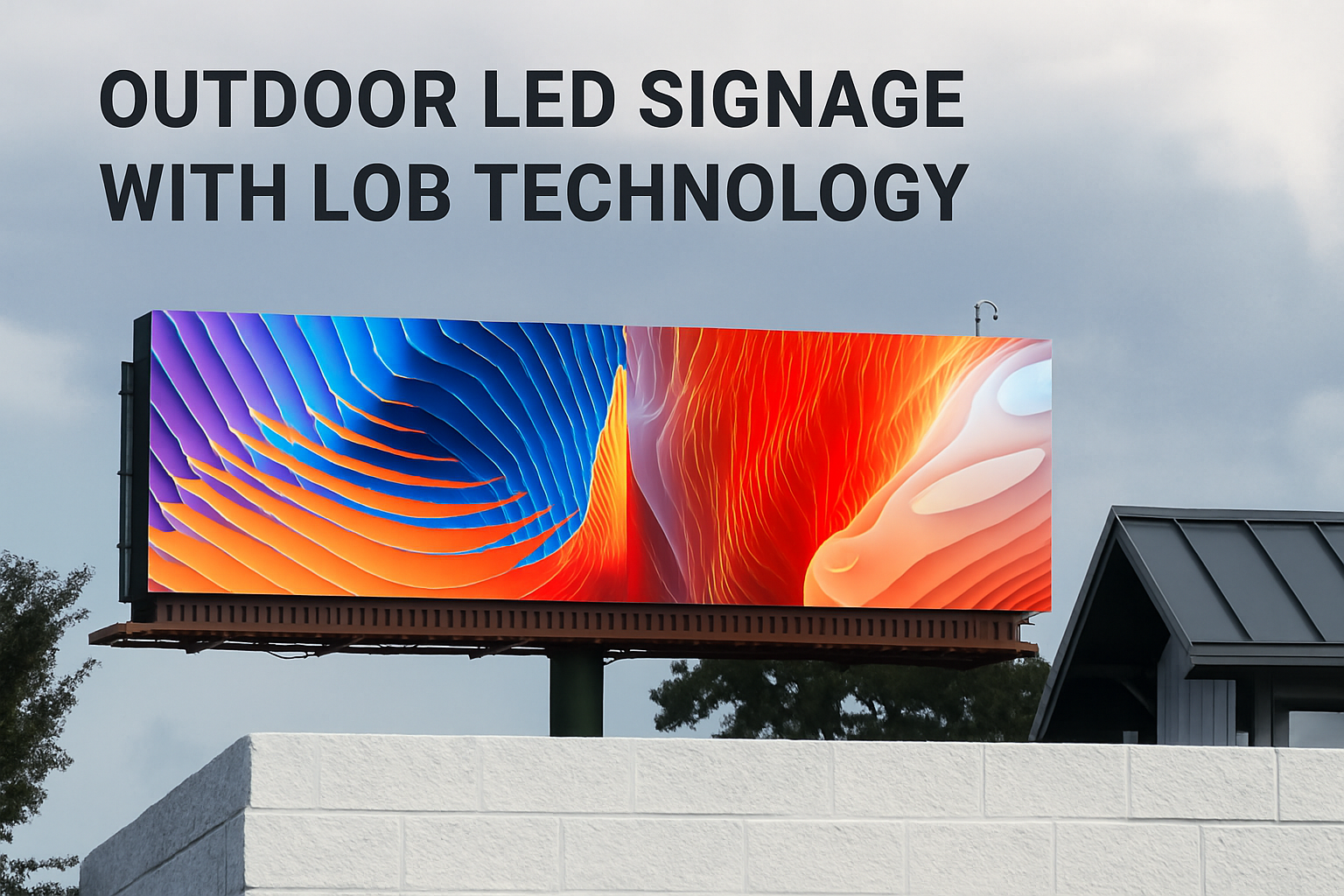 Outdoor LED Signage Powered by LOB Technology